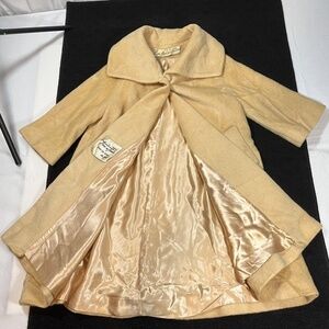 Vintage Lilli Ann Coat Womens XL Tisse a Paris Swing Wool San Francisco 50s